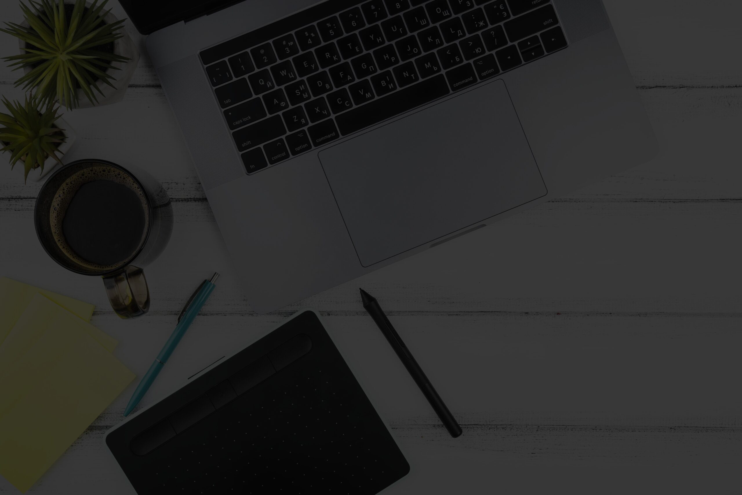 Custom software planning and interface design scene